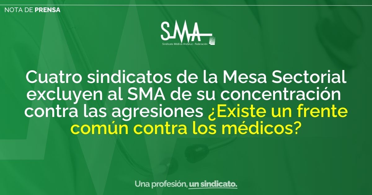 NOTA DE PRENSA EXCLUSION SMA